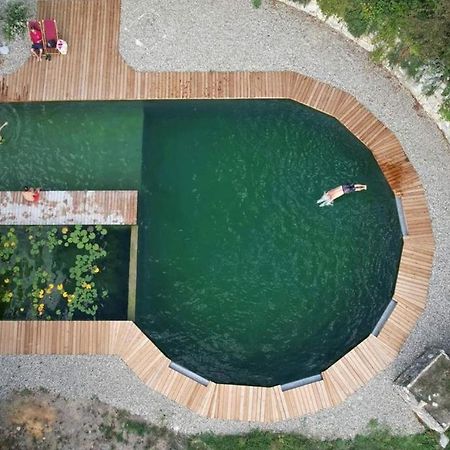 Grand Gite Les Cabanes De Fallot Pour 19 Personnes - Piscine Naturelle L'isle-Bouzon Exterior foto