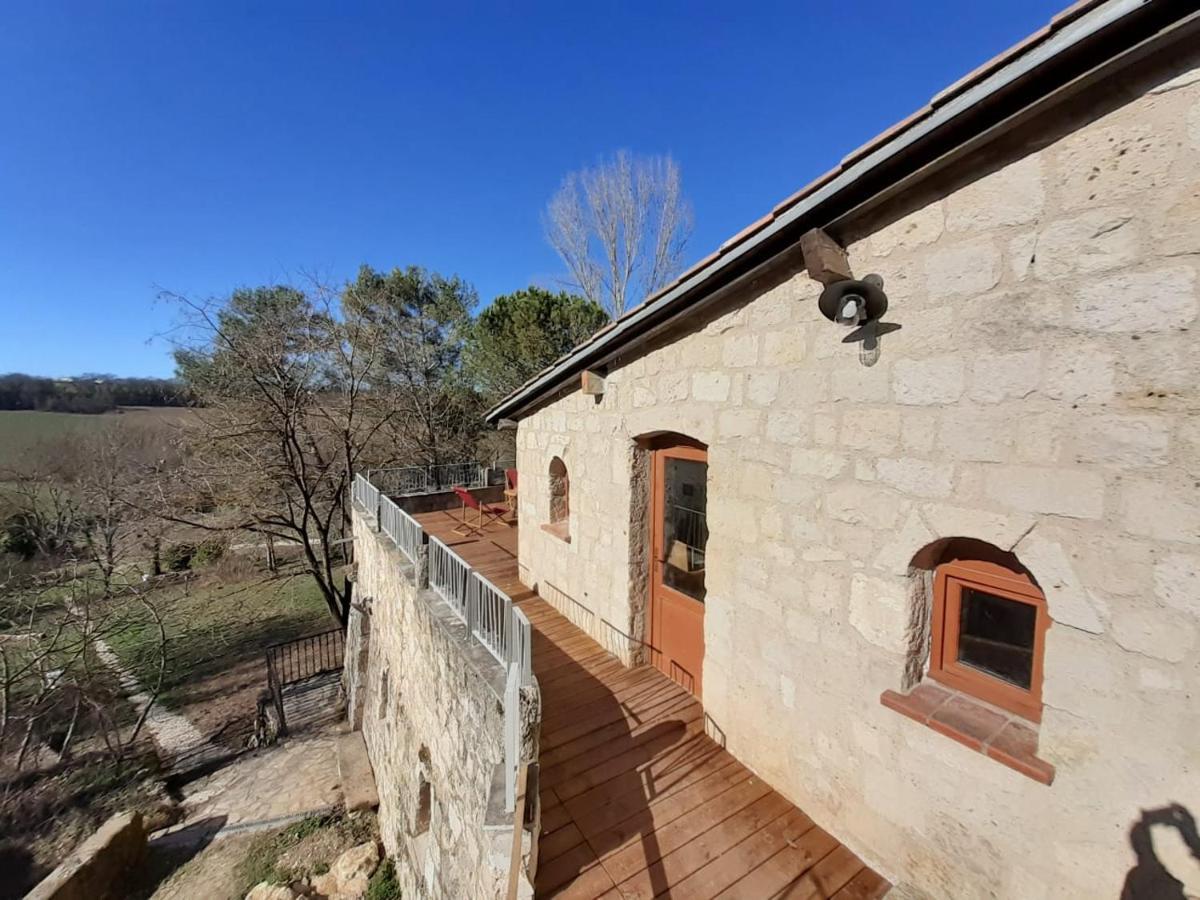 Grand Gite Les Cabanes De Fallot Pour 19 Personnes - Piscine Naturelle L'isle-Bouzon Exterior foto