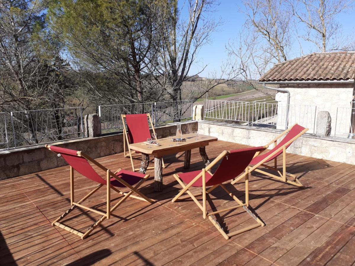 Grand Gite Les Cabanes De Fallot Pour 19 Personnes - Piscine Naturelle L'isle-Bouzon Exterior foto